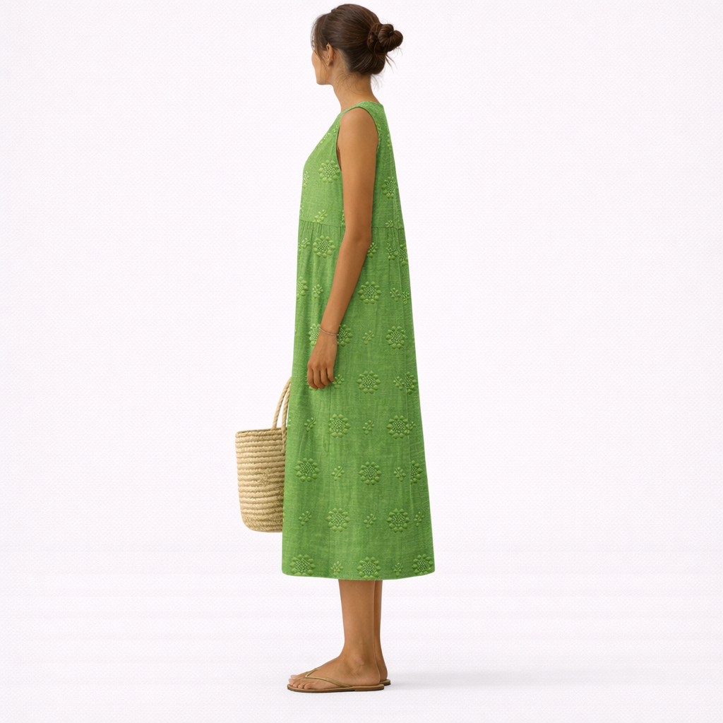 Olivia - Vestido midi fresco del día a día