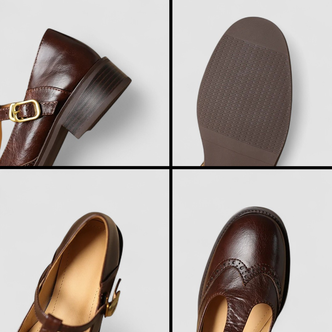Adèle - Zapato retro de piel