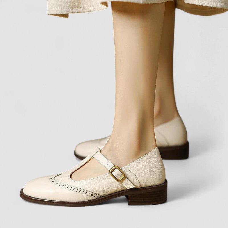 Adèle - Zapato retro de piel
