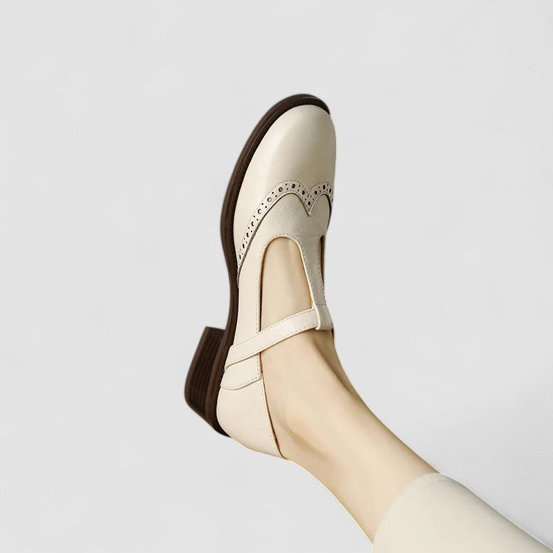 Adèle - Zapato retro de piel