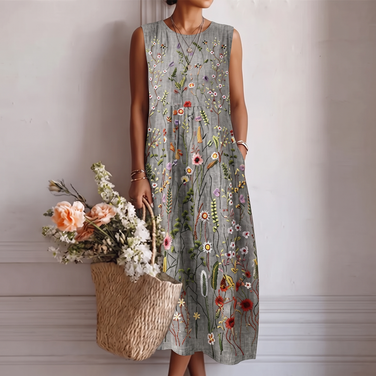 Asta - Vestido midi del día a día