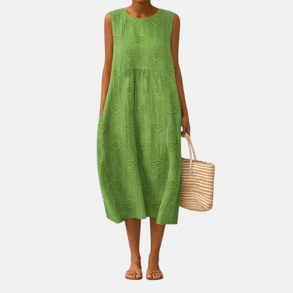 Olivia - Vestido midi fresco del día a día